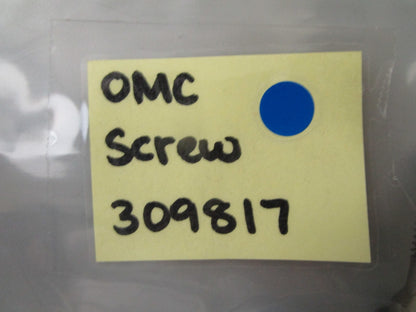 *NEW OEM* (LOT OF 2) 0780 OMC Johnson Evinrude Screw 309817 0309817