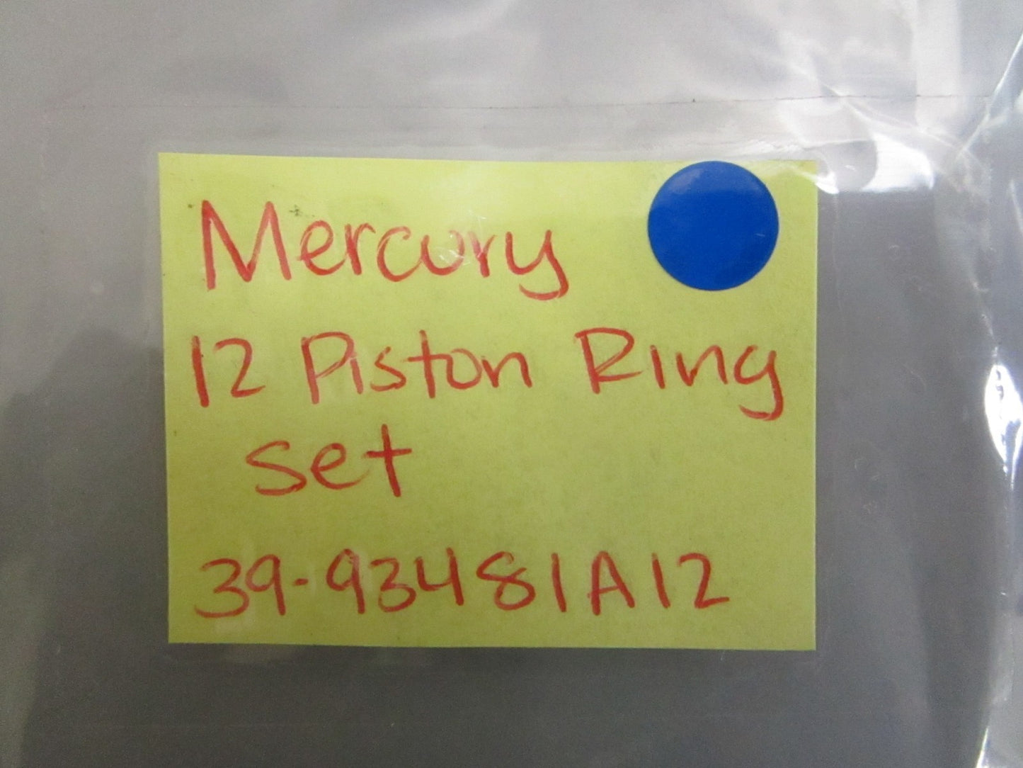 *NEW OEM* 0820 Mercury Quicksilver 12 Piston Ring Set 39-93481A12