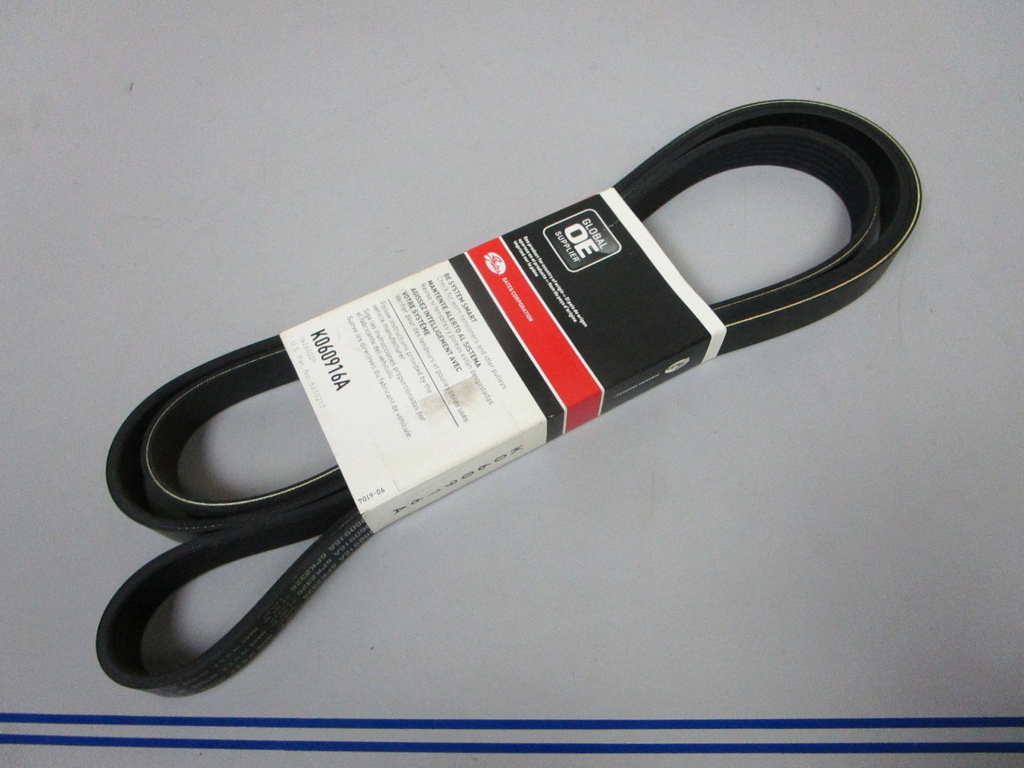 NEW K060916A Gates Micro-V 13/16" x 92 ⅛" Serpentine Belt 0720