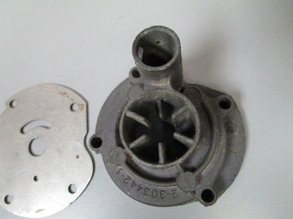 NEW OEM 303442 0303442 OMC Johnson Evinrude Impeller Housing & Plate 0720