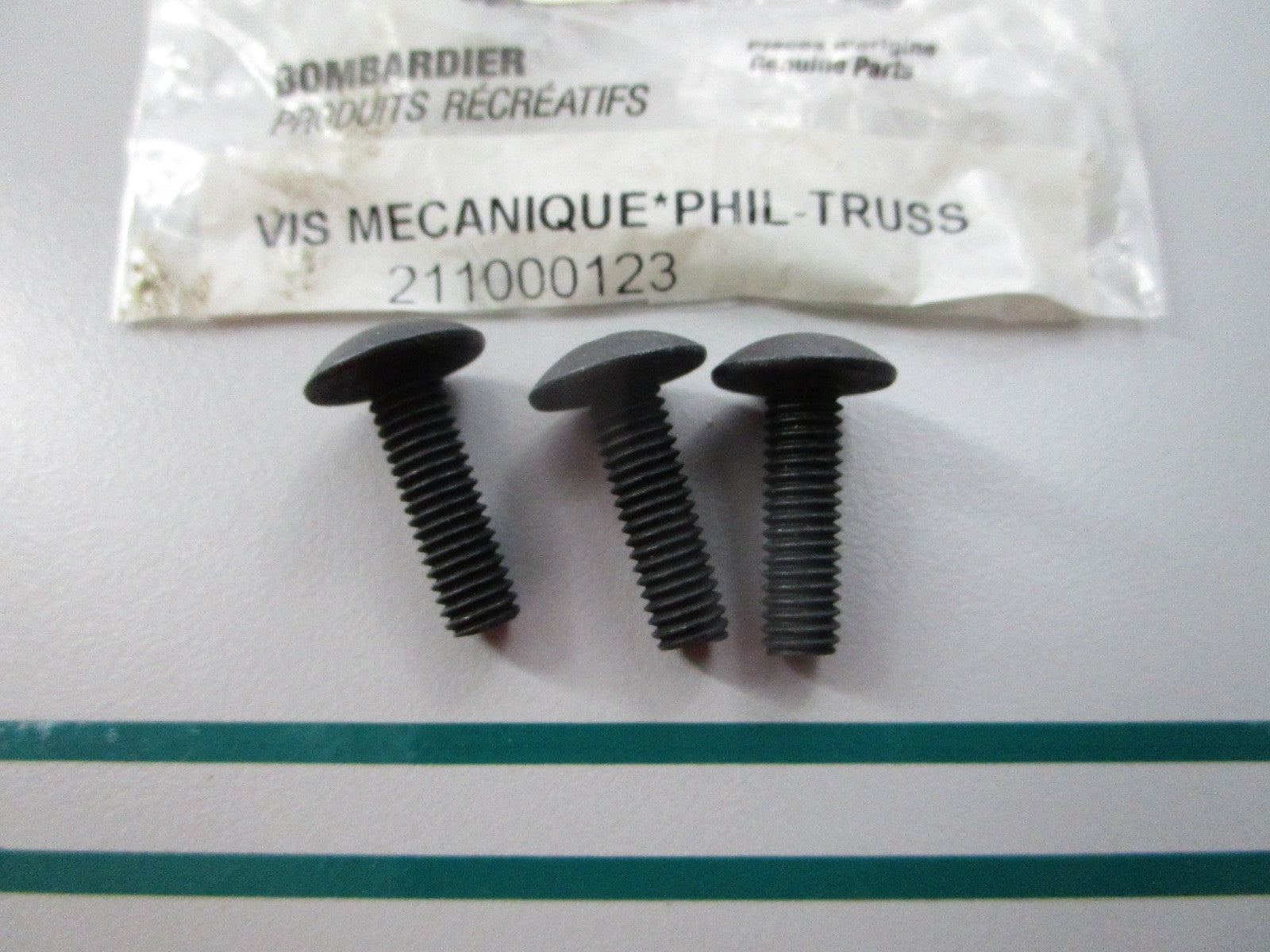 NEW OEM (LOT OF 3) 211000123 BRP Screw 0810