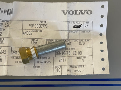 *NEW OEM* 0810 Volvo Penta Anode 3858995