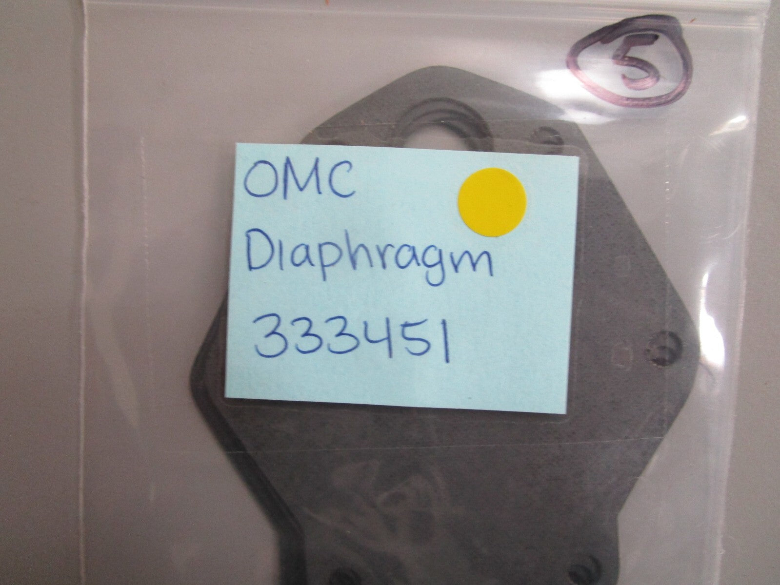 *NEW OEM* 0810 OMC Johnson Evinrude Diaphragm 333451 0333451