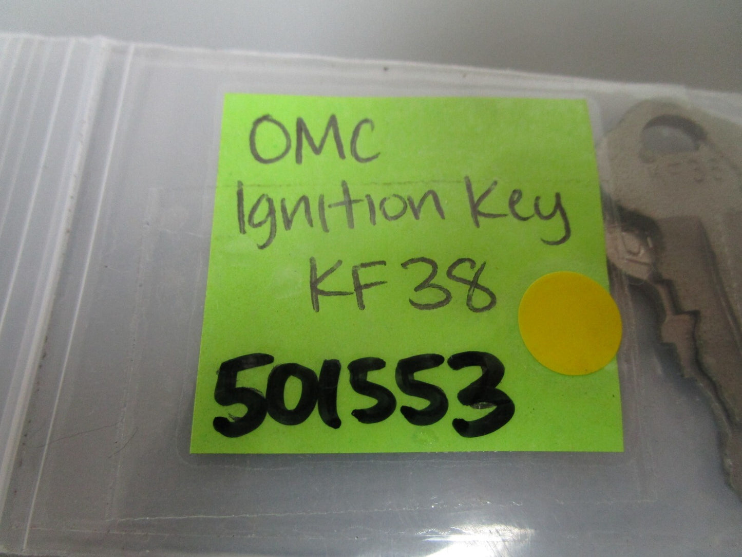 *NEW OEM* 0810 OMC Johnson Evinrude Ignition Key KF38 501553 0501553