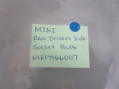 *NEW OEM* 0820 MINI Rear Driver's Side Socket Bulb 63217166007