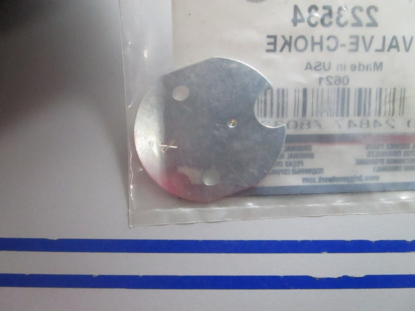 NEW OEM 223534 Briggs & Stratton Choke Valve 0810