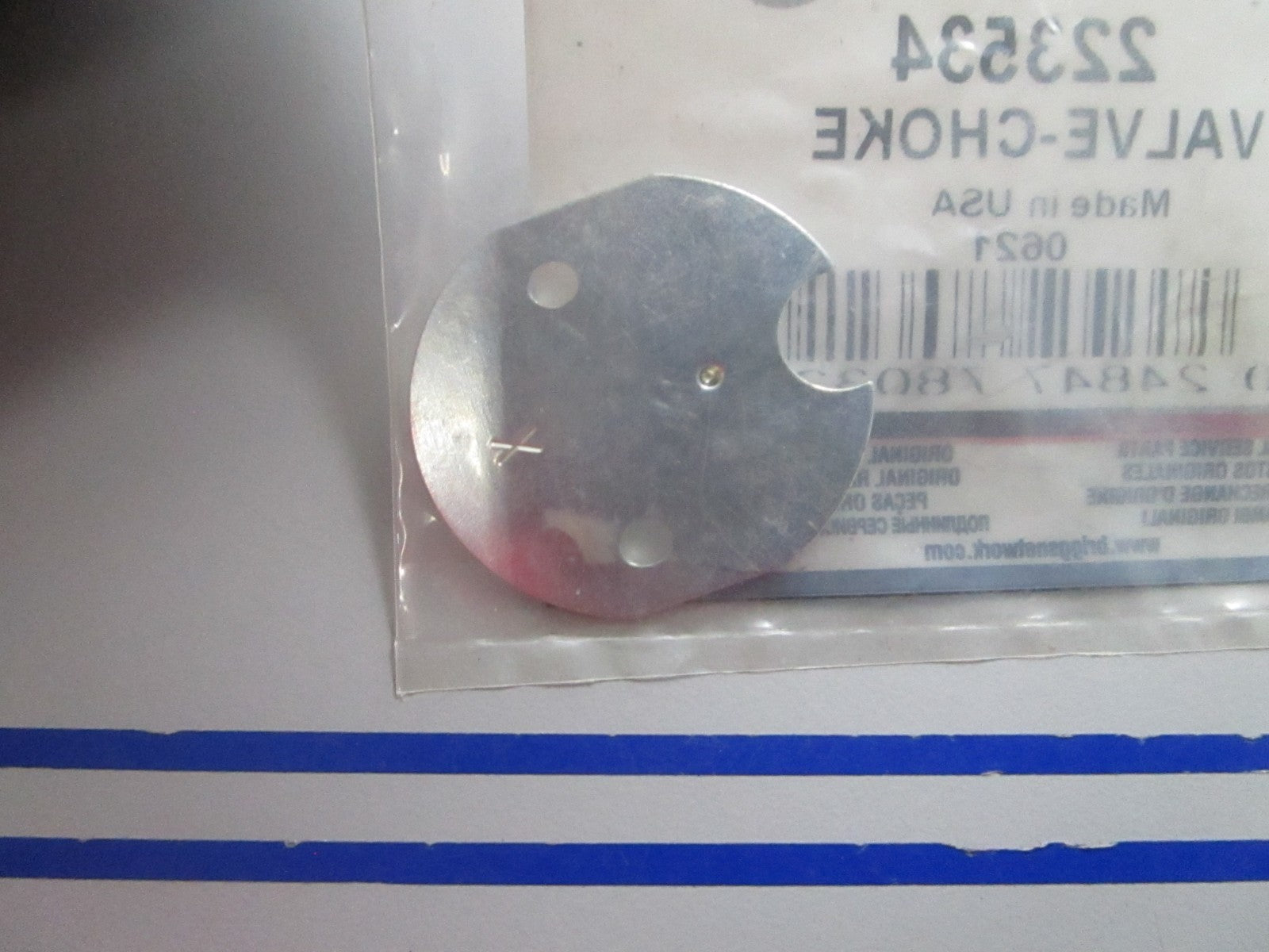 NEW OEM 223534 Briggs & Stratton Choke Valve 0810