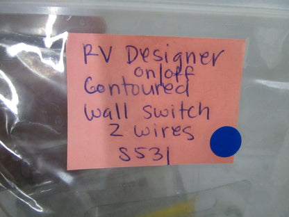 *NEW* 0780 RV Designer On/Off Contoured Wall Switch 2 Wires S531