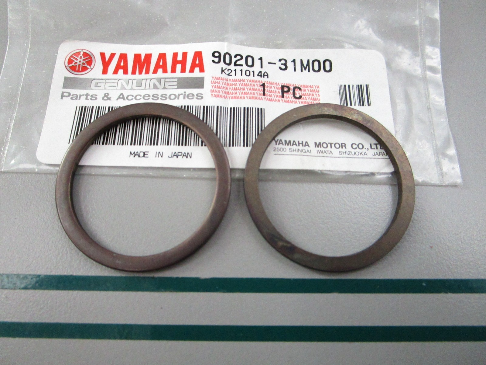 NEW OEM (LOT OF 2) 90201-31M00-00 Yamaha Washer 0810