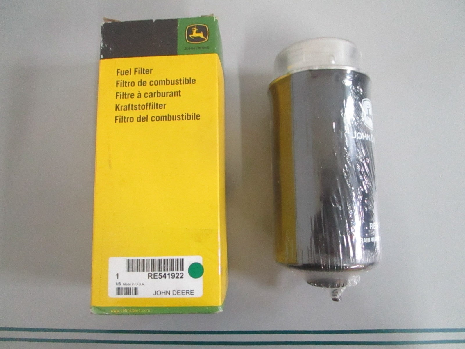 John Deere RE541922 Primary Fuel Filter Element 4045 6068 NEW OEM 0820