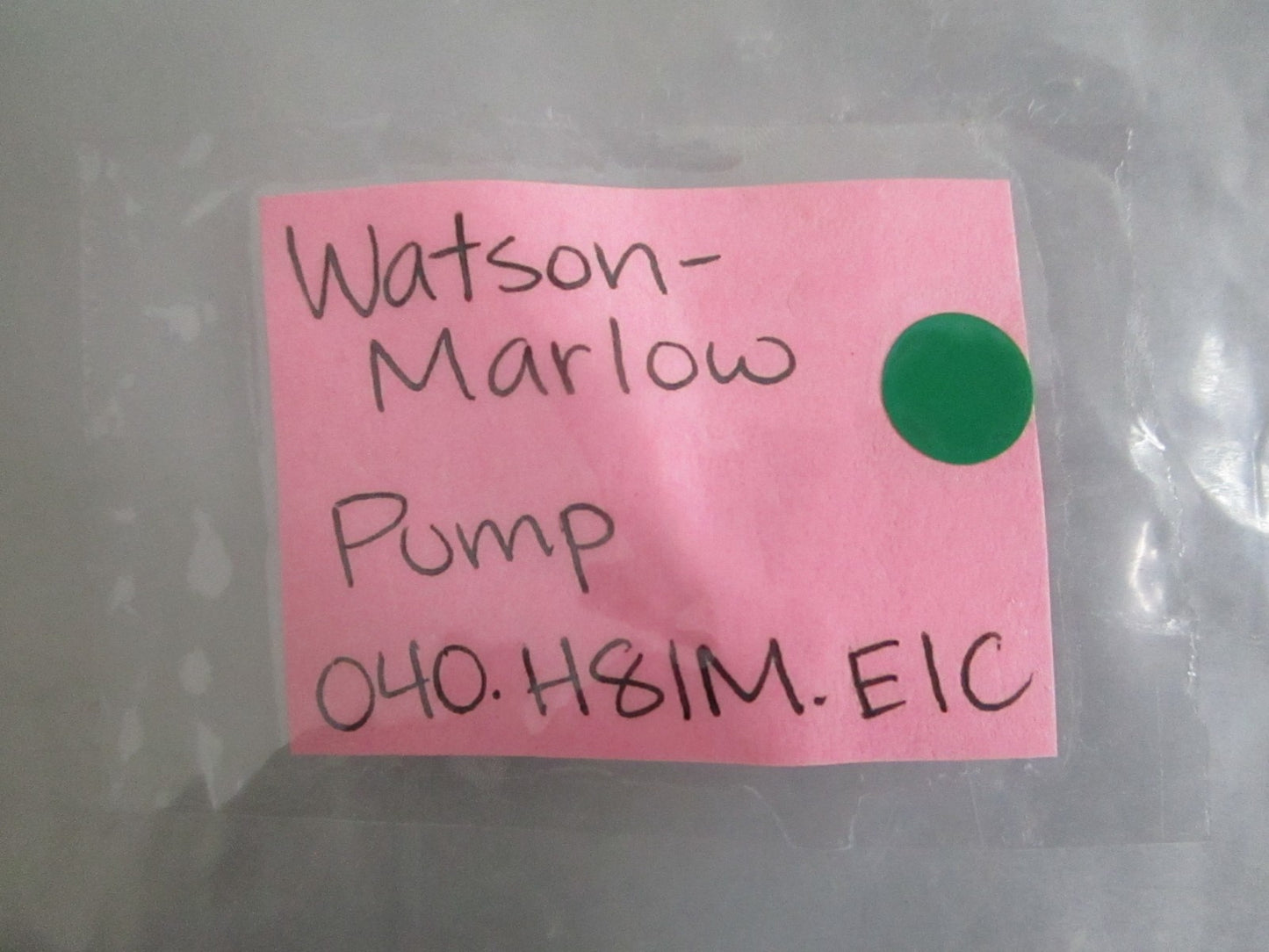 Watson-Marlow 040.H8IM.E1C Panel Mount Peristaltic Pump Head NEW OEM 0820