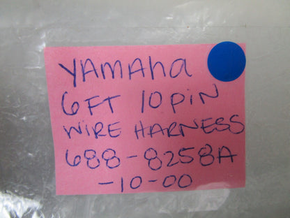 *NEW OEM* 0720 Yamaha 6ft 10 Pin Wire Harness 688-8258A-10-00
