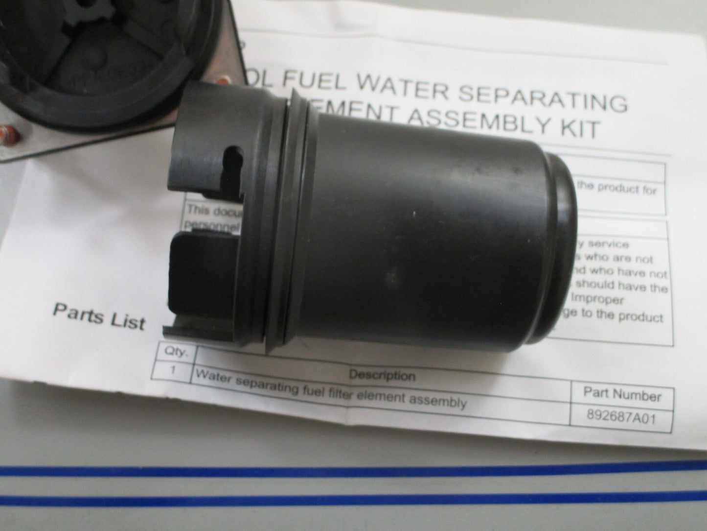 *NEW OEM* 0820 Mercury Quicksilver Filter Cartridge Assy 892687A02