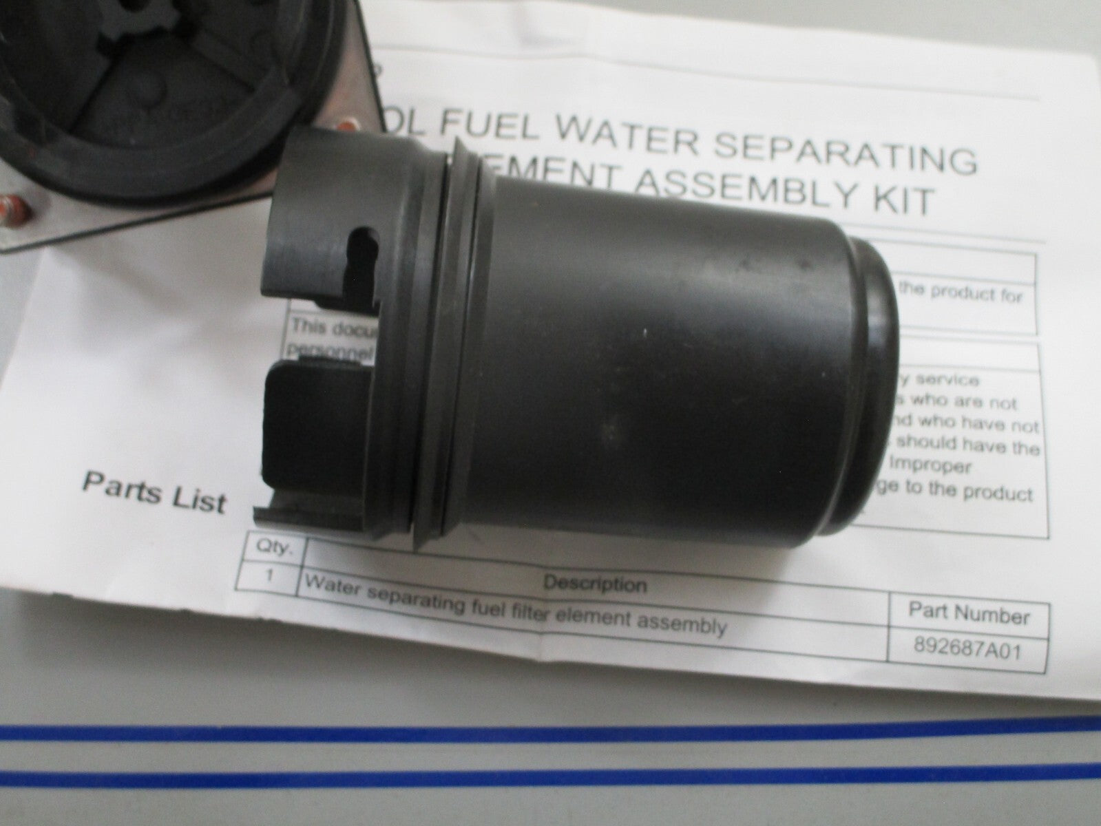 *NEW OEM* 0820 Mercury Quicksilver Filter Cartridge Assy 892687A02