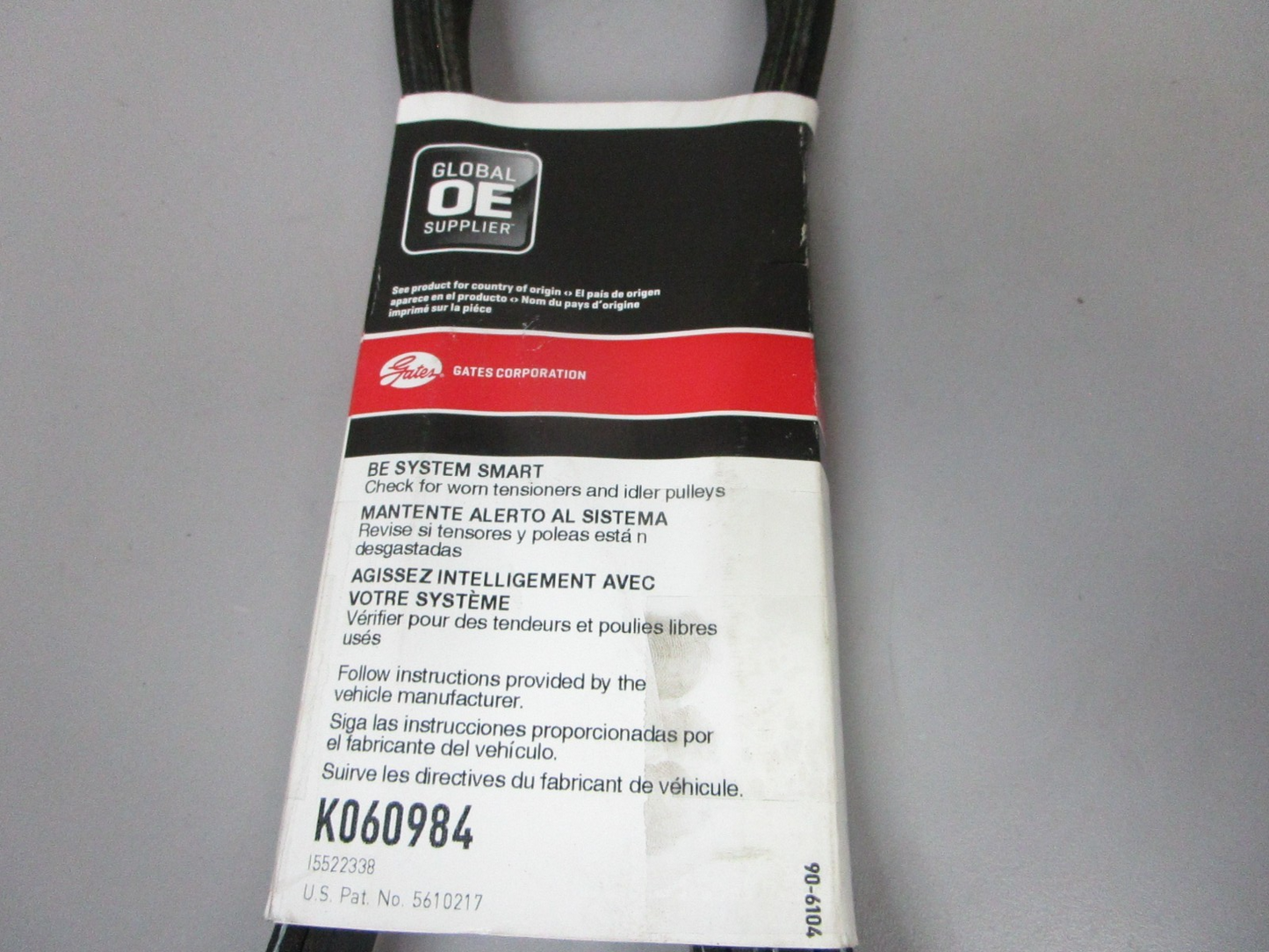 NEW K060984 Gates Micro-V 13/16" x 99" Serpentine Belt 0720