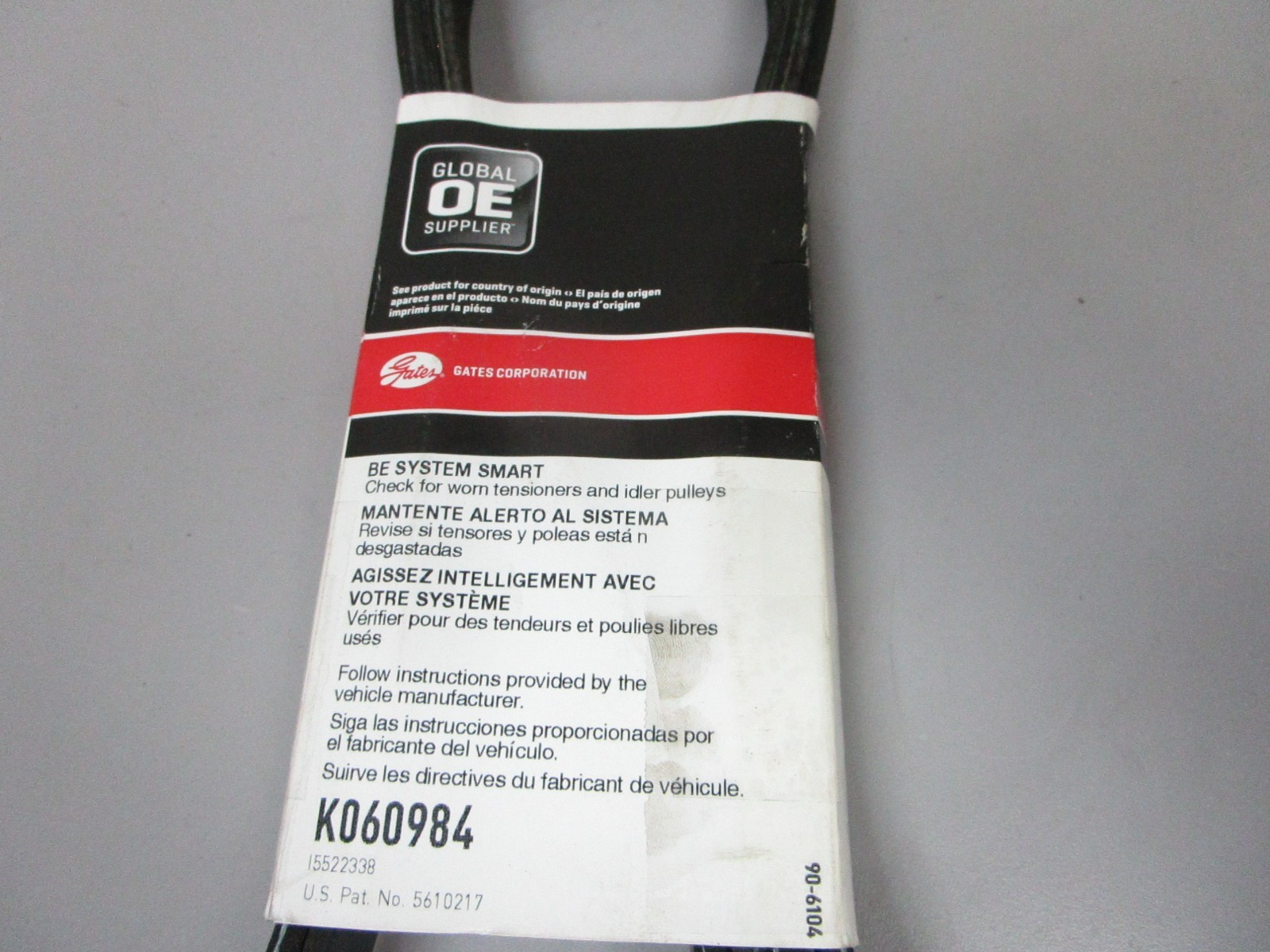NEW K060984 Gates Micro-V 13/16" x 99" Serpentine Belt 0720