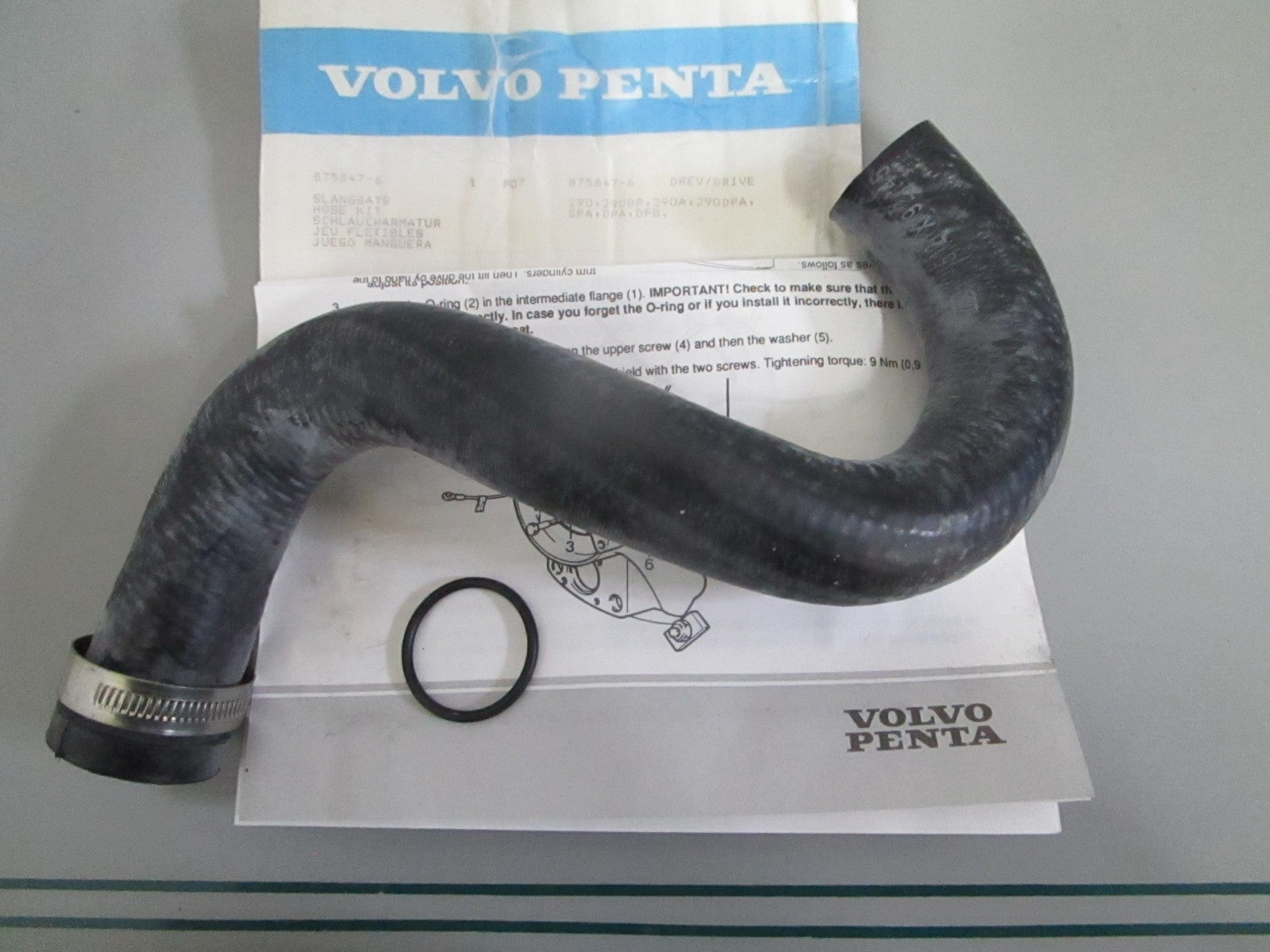 NEW OEM 875847 Volvo Penta Hose Kit 0820