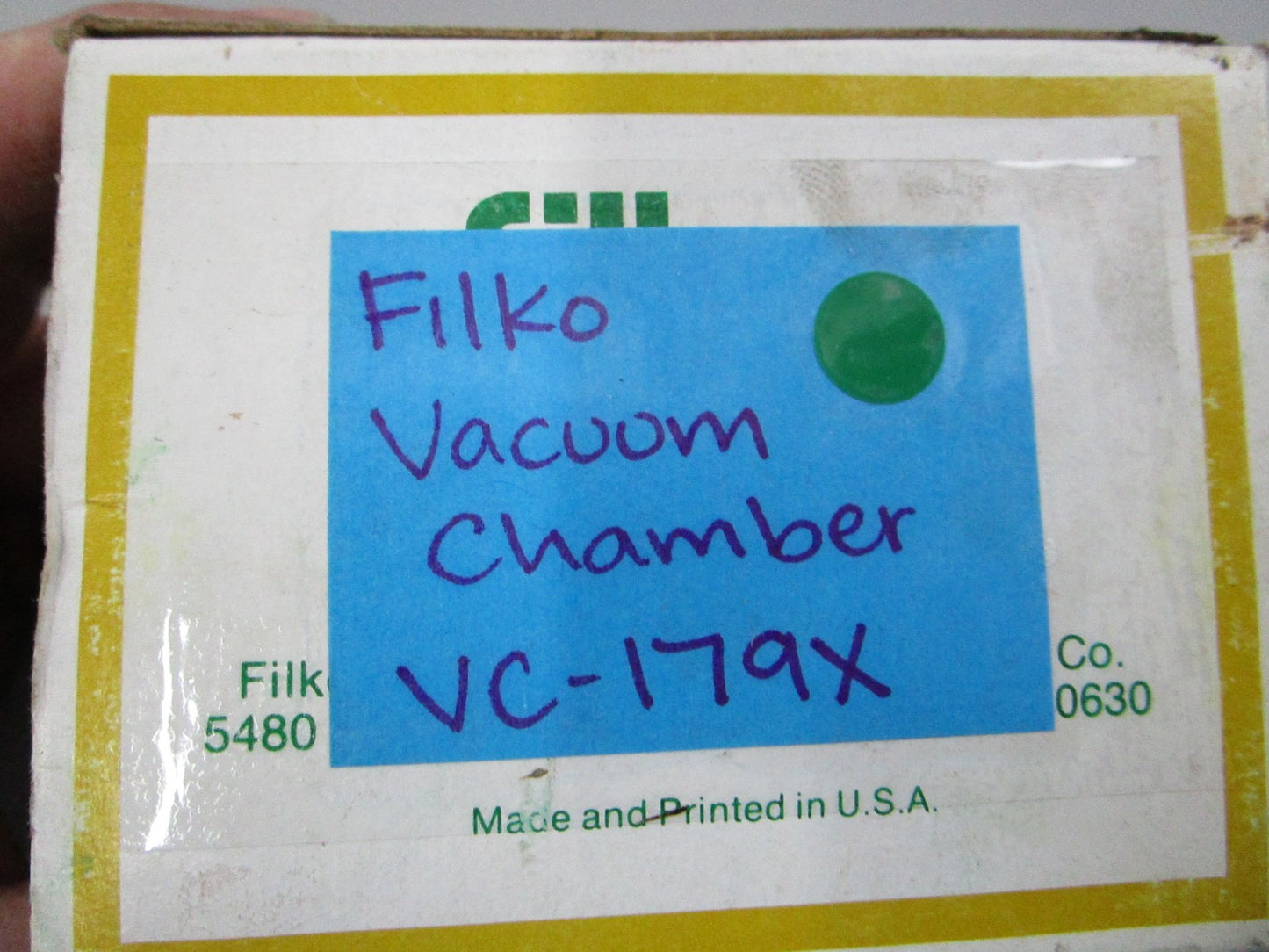 NEW VC-179X Filko Vacuum Chamber 0810
