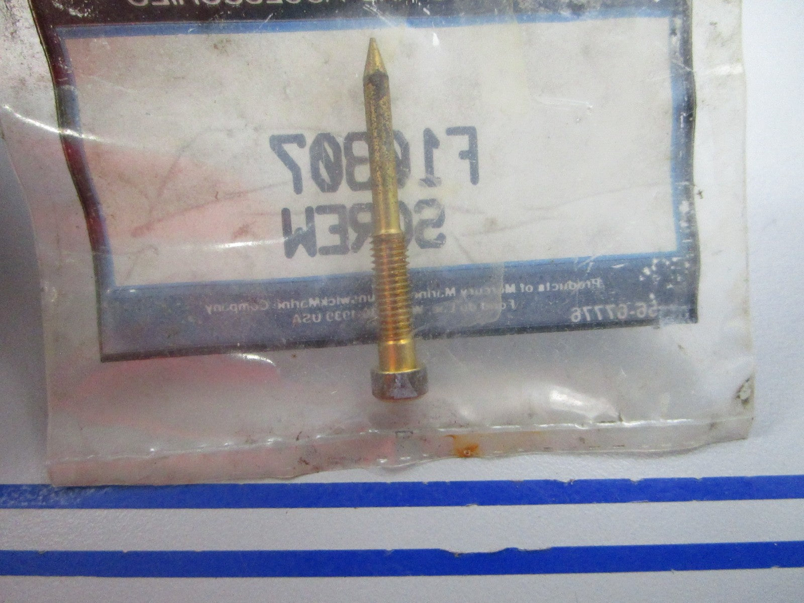 NEW OEM F10307 Mercury Quicksilver Screw 0810