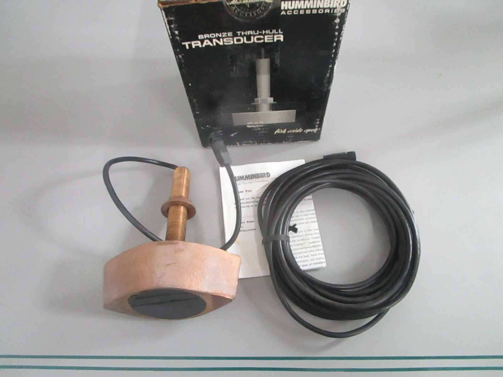 NEW OEM STH-5W Humminbird Bronze Thru-Hull Transducer 0820