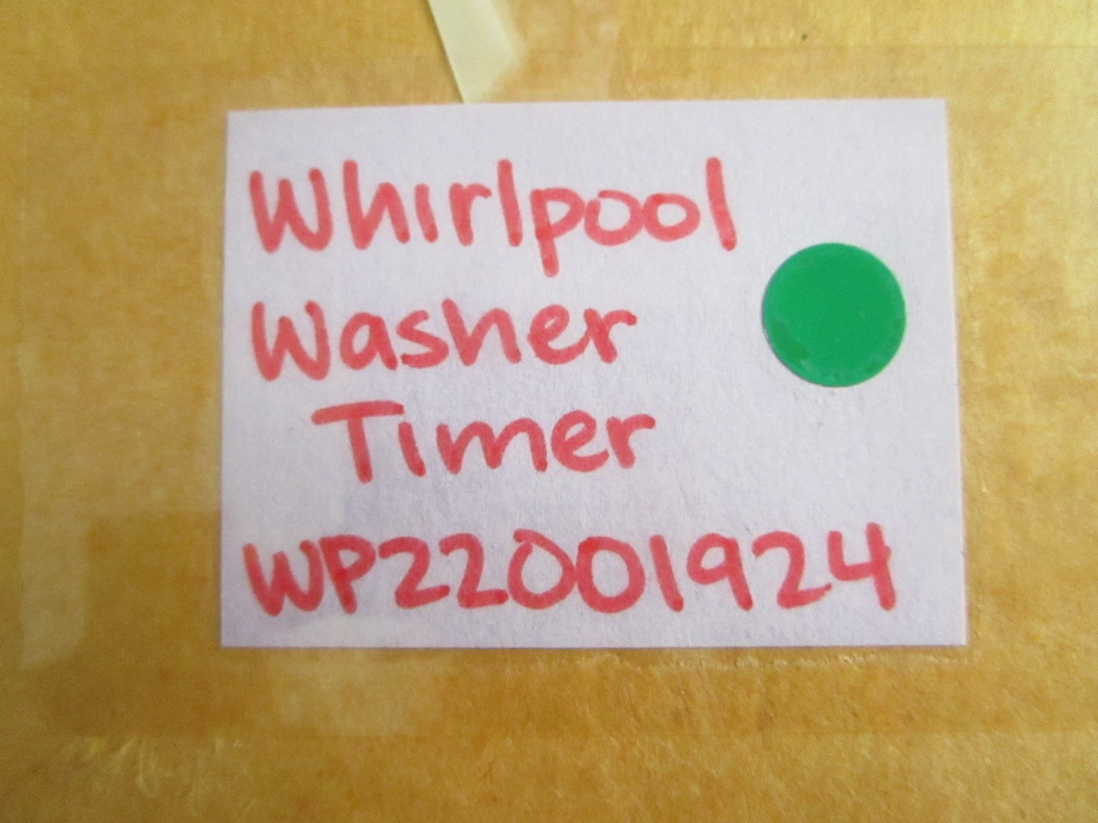 NEW OEM WP22001924 22001924 Whirlpool Washer Timer 0820
