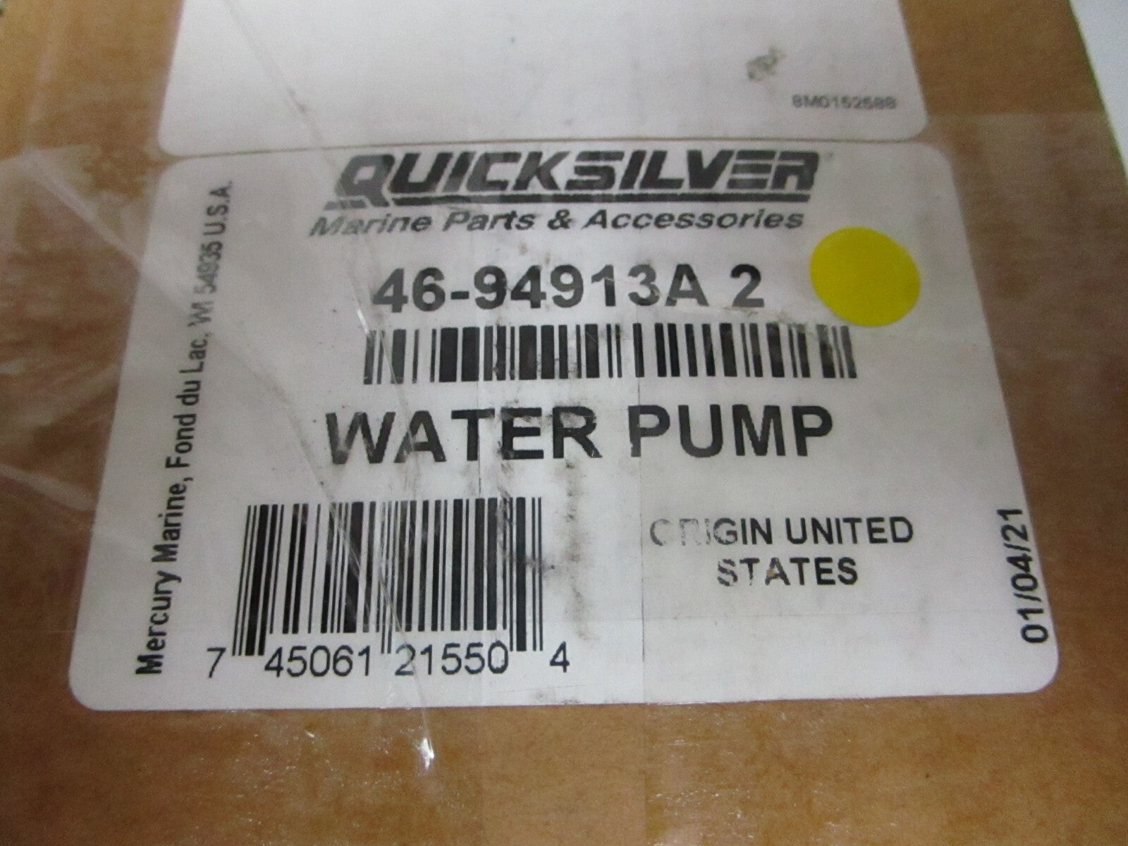 *NEW OEM* 0720 Mercury Quicksilver Water Pump 46-94913A2