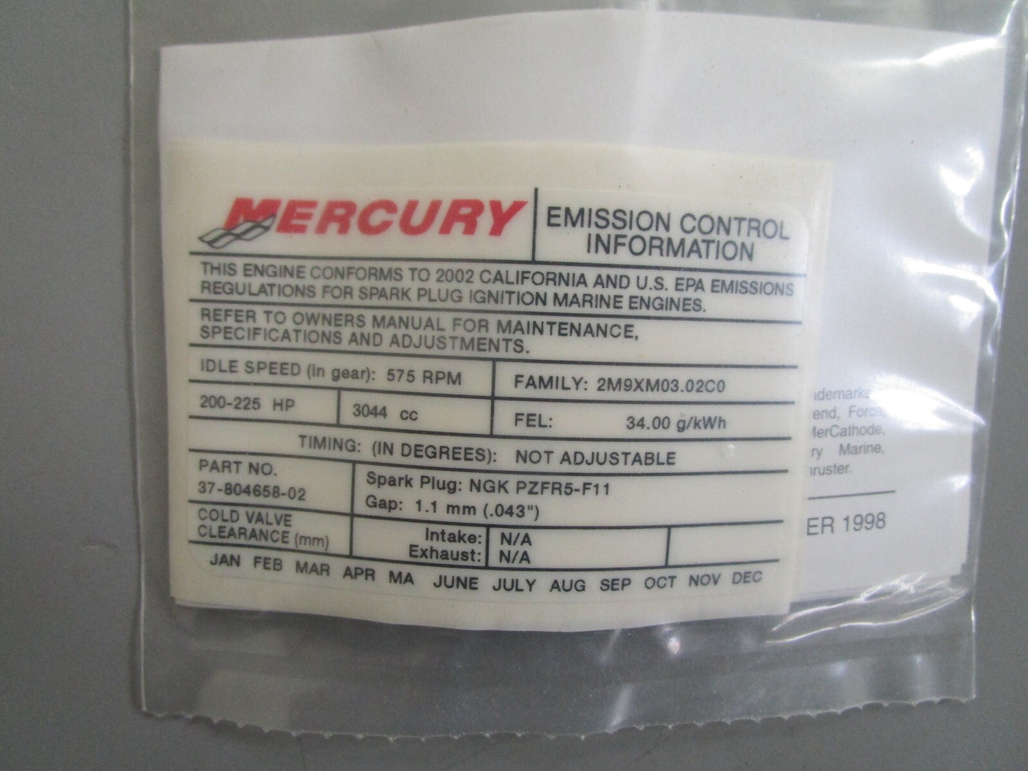 *NEW OEM* 0820 Mercury Quicksilver DFI 225HP ECU 859610 85910A73