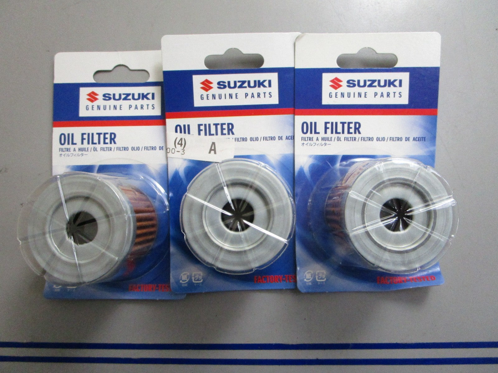 *NEW OEM* (LOT OF 3) 0820 Suzuki Oil Filter 16510-05240