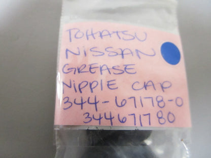 *NEW OEM* (LOT OF 3) 0810 Tohatsu Nissan Grease Nipple Cap 344-67178-0 344671780