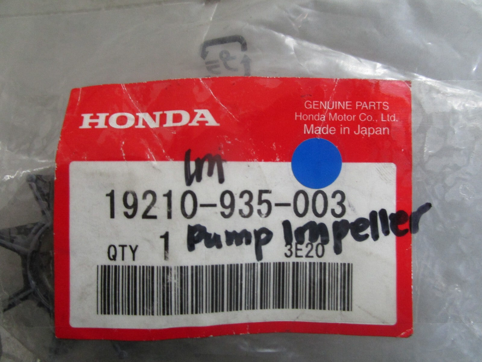 *NEW OEM* 0810 Honda Pump Impeller 19210-935-003