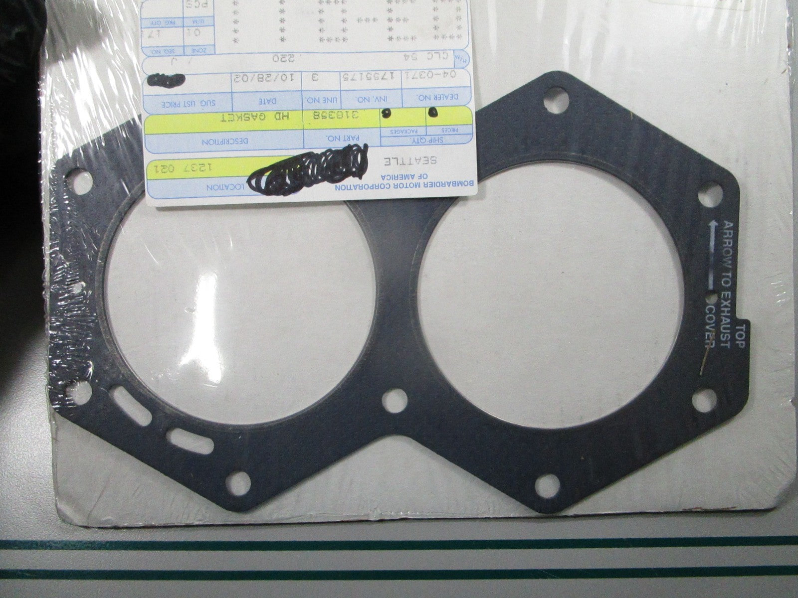 NEW OEM 318358 0318358 OMC Johnson Evinrude Head Gasket 0810