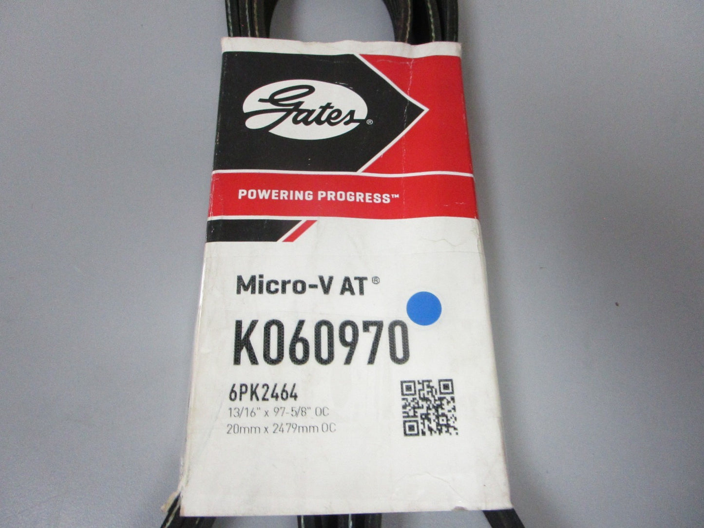 NEW K060970 Gates Micro-V 13/16" x 97 ⅝" Serpentine Belt 0720