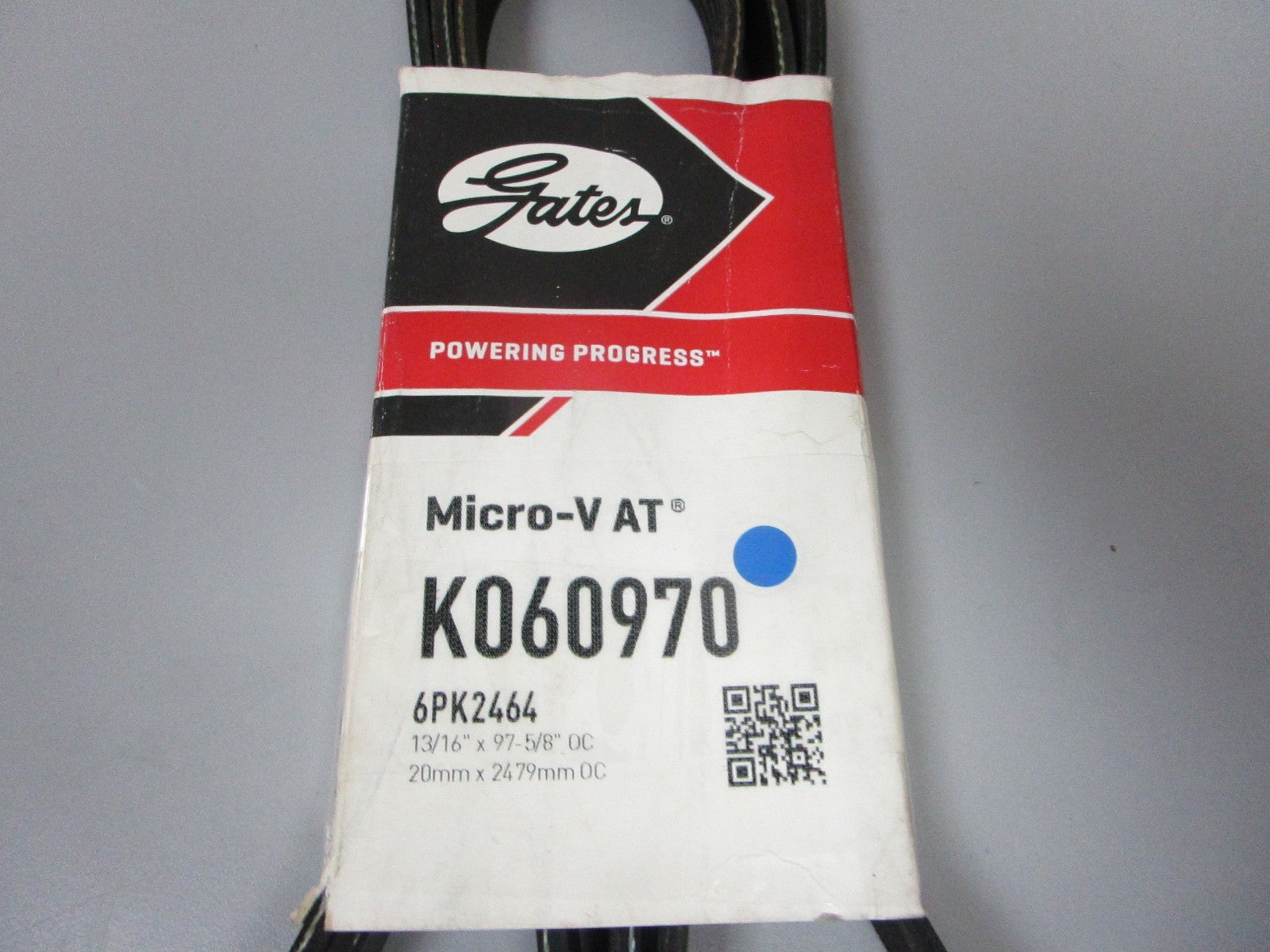 NEW K060970 Gates Micro-V 13/16" x 97 ⅝" Serpentine Belt 0720