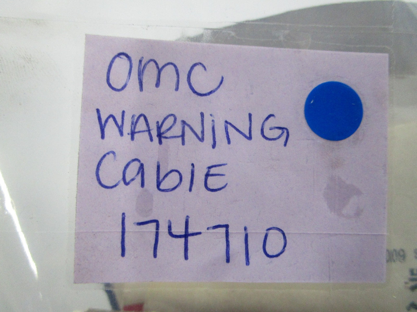 *NEW OEM* 0810 OMC Johnson Evinrude Warning Cable 174710 0174710