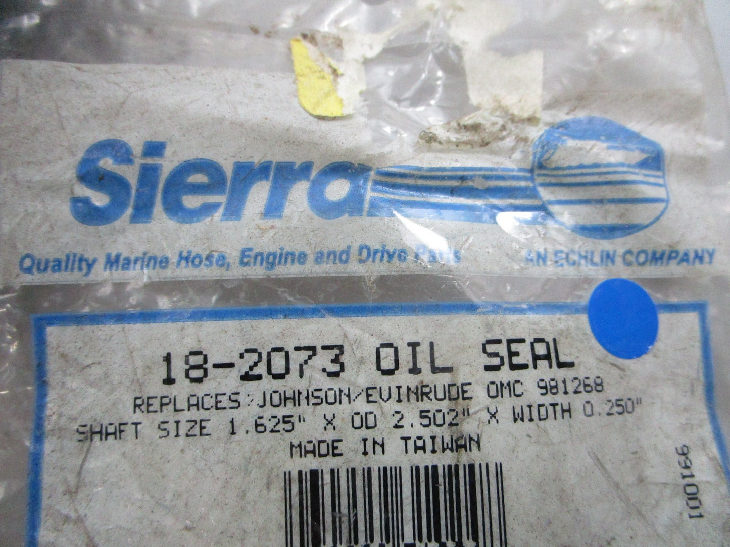 NEW 18-2073 Replaces: OMC 981268 0981268 Sierra Oil Seal 0810