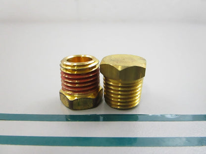 Mercury NEW OEM Brass Pipe Plug 22-36382 1/4-18 NPT NOS Part (LOT OF 2) 0810