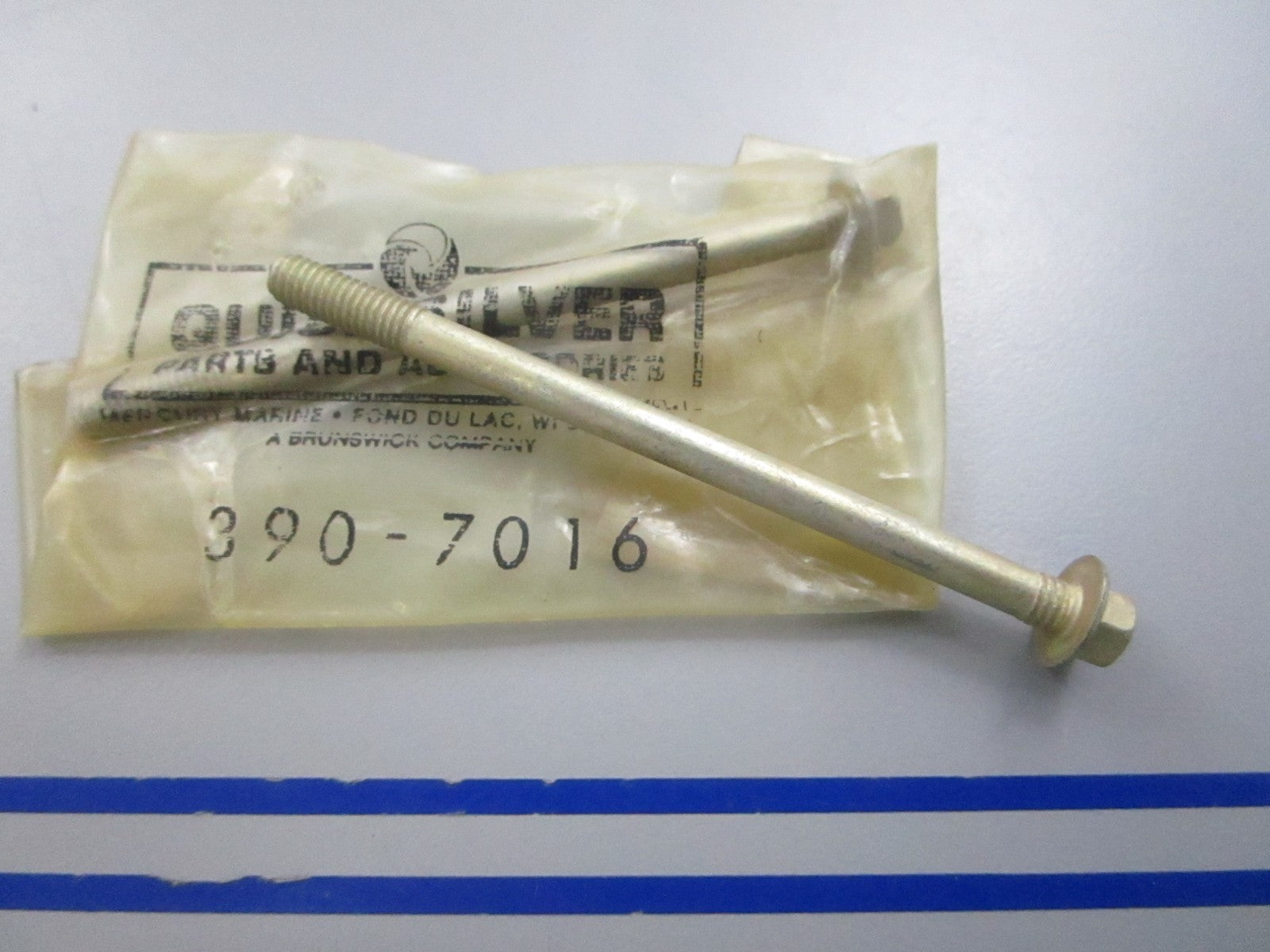 NEW OEM (LOT OF 2) 390-7016 Mercury Quicksilver 3-inch Bolt 0810