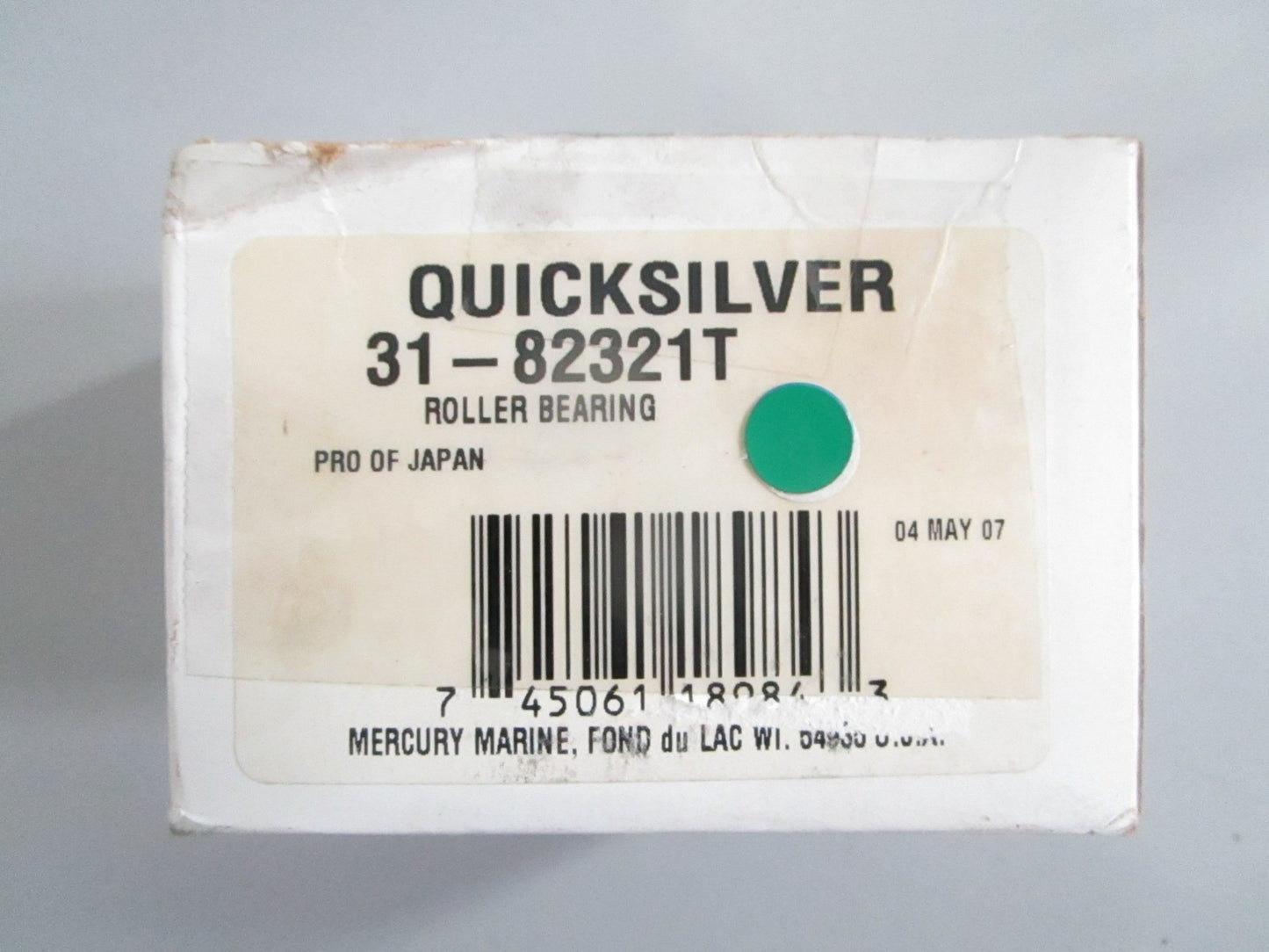 NEW OEM 31-82321T Mercury Quicksilver Roller Bearing 0820