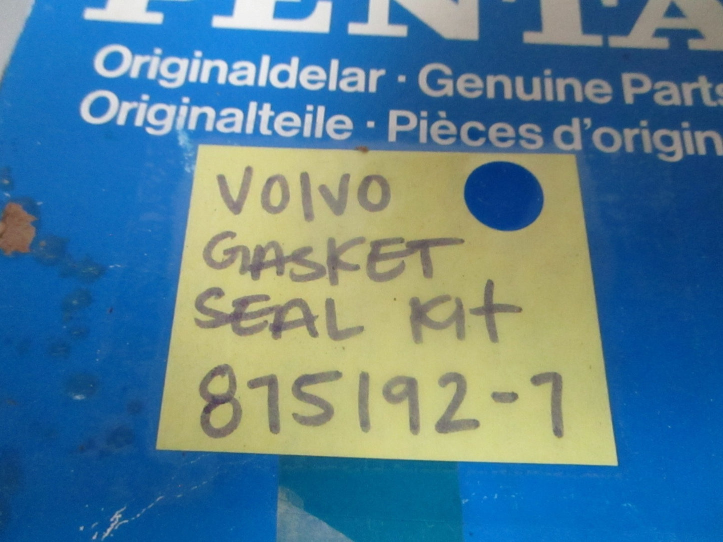 *NEW OEM* 0720 Volvo Penta Gasket Seal Kit 875192-7
