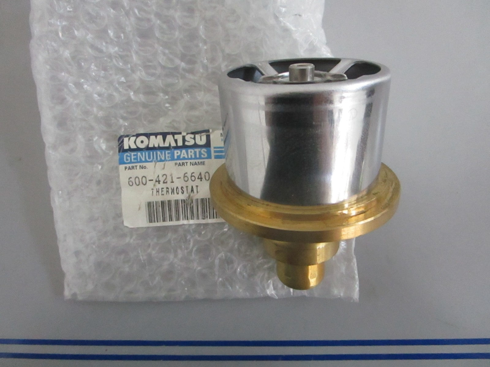*NEW OEM* 0820 Komatsu Thermostat 600-421-6640