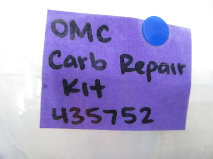 *NEW OEM* 0810 OMC Johnson Evinrude Carburetor Repair Kit 435752 0435752