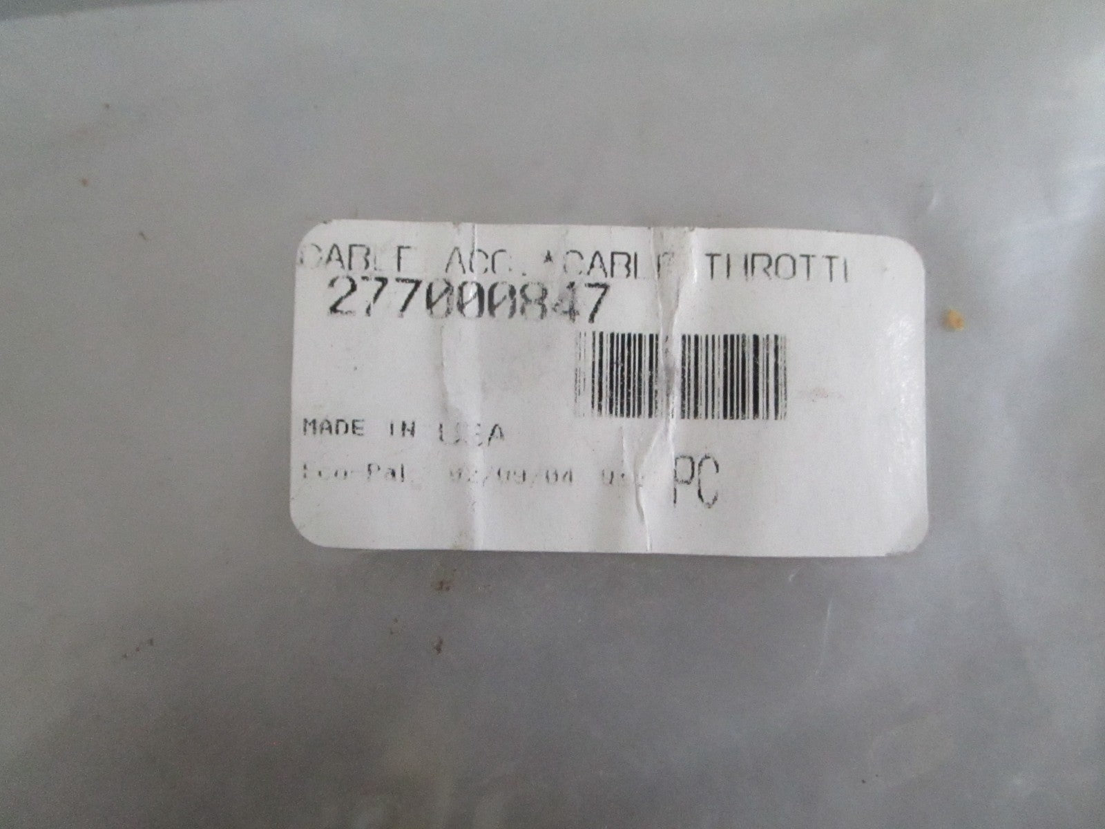 NEW OEM 277000847 Sea-Doo Throttle Cable 0820