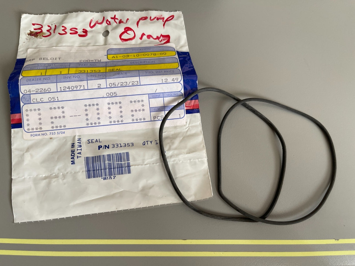 *NEW OEM* (LOT OF 2) 0810 OMC Johnson Evinrude O-Ring 331353 0331353