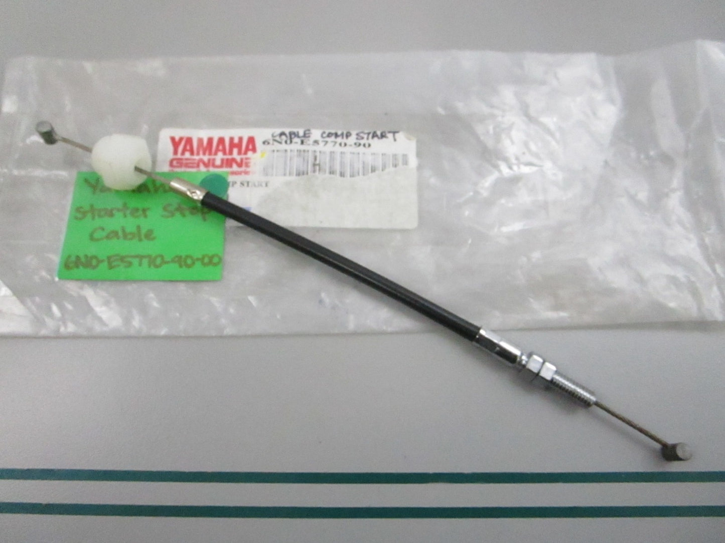 NEW OEM 6N0-E5770-90-00 Yamaha Starter Stop Cable 0810