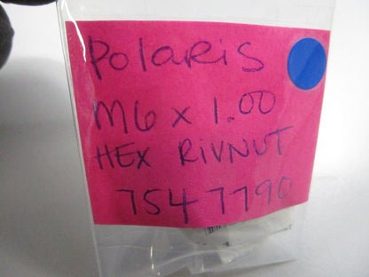 *NEW OEM* 0810 Polaris M6 x 1.00 Hex Rivnut 7547790