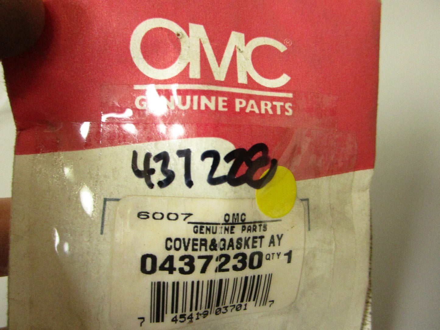 *NEW OEM* 0750 OMC Johnson Evinruide COVER & GASKET AY 437230 0437230