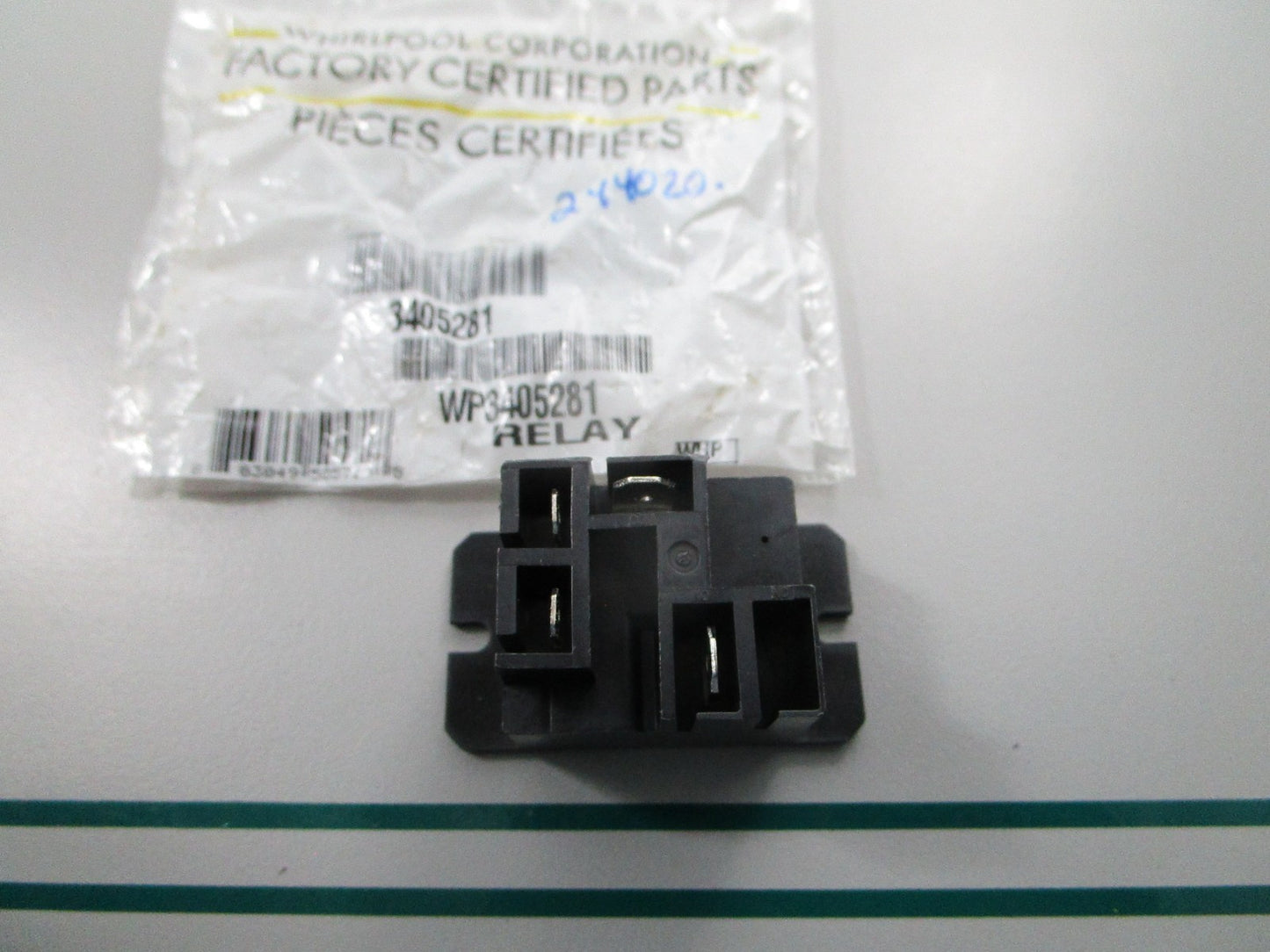 NEW OEM WP3405281 Whirlpool Relay 0810