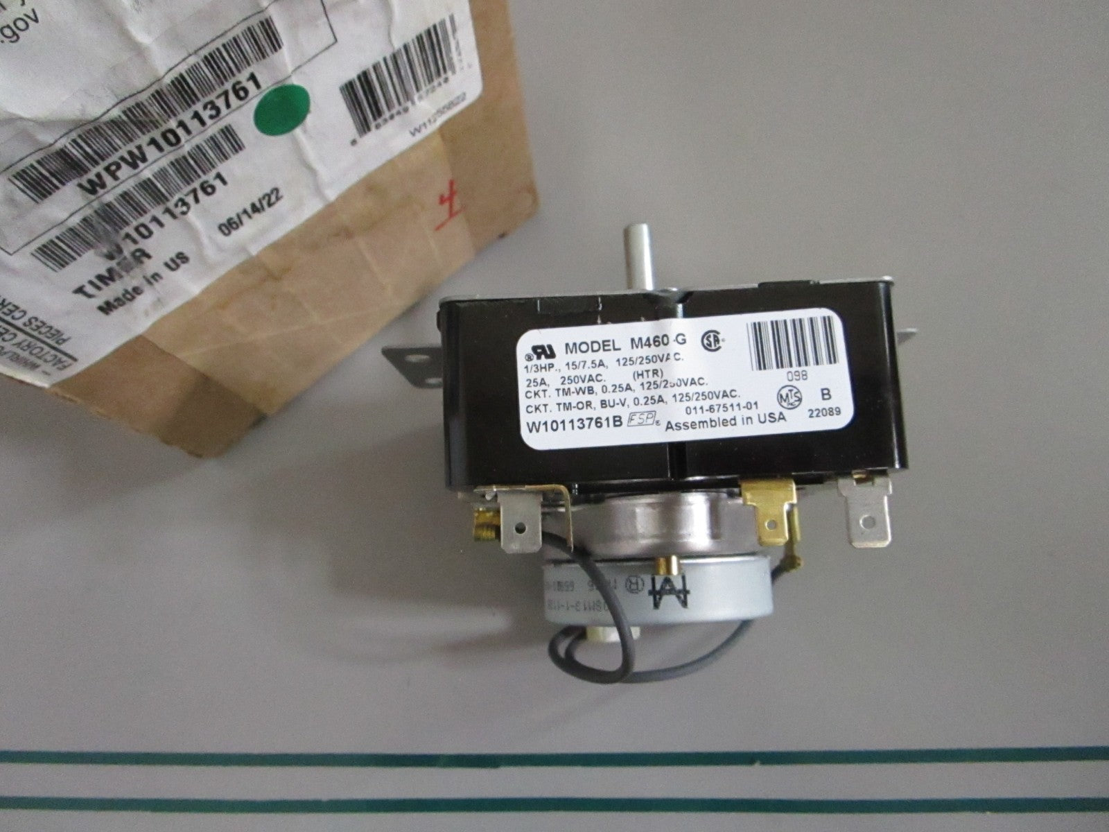 Whirlpool NEW OEM Dryer Electromechanical Timer WPW10113761 NOS Genuine 0820