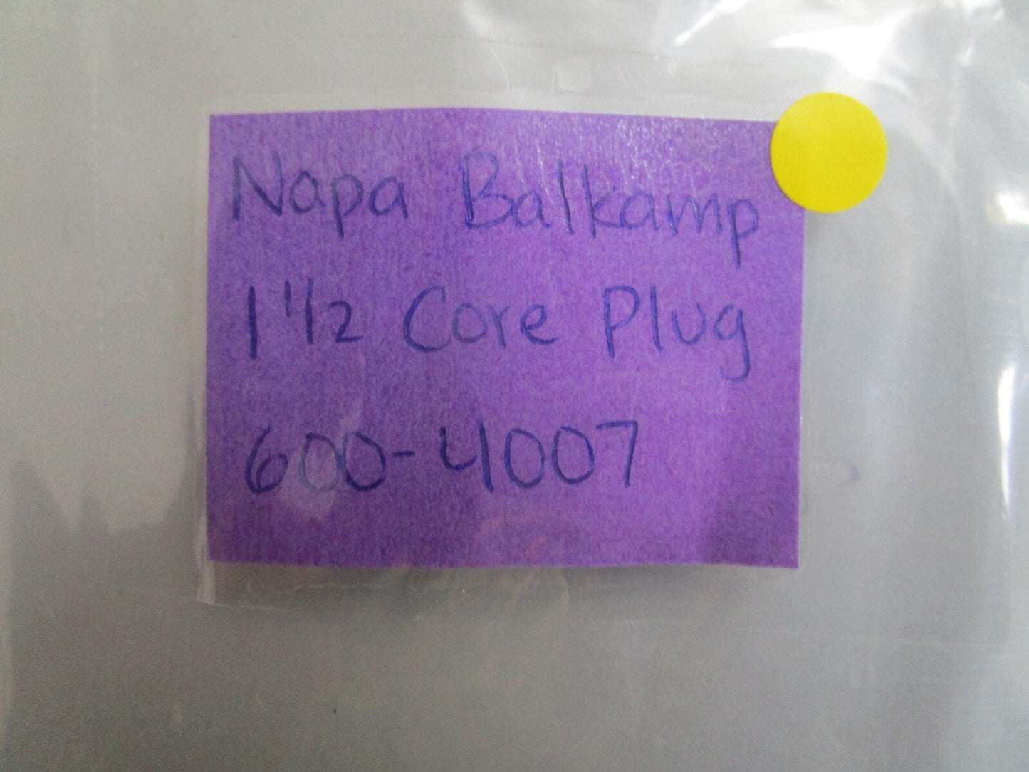 *NEW* (LOT OF 3) 0810 Napa Balkamp 1 1/2 Core Plug 600-4007