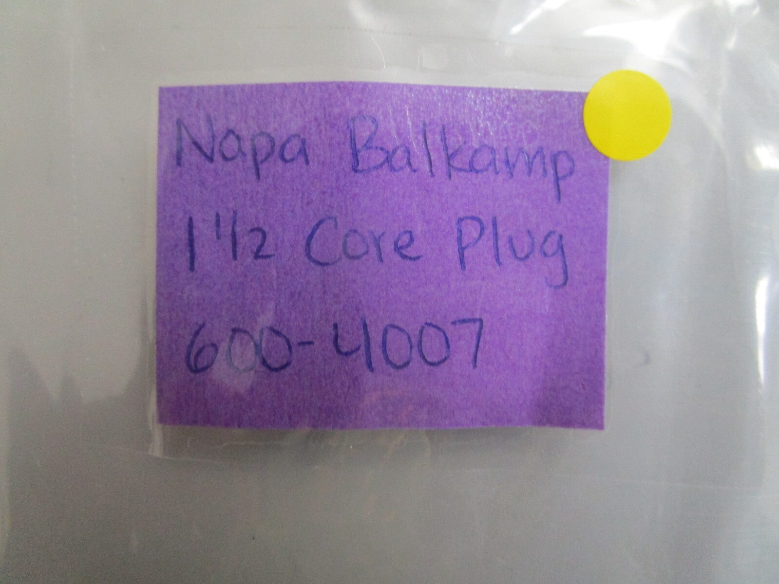 *NEW* (LOT OF 3) 0810 Napa Balkamp 1 1/2 Core Plug 600-4007